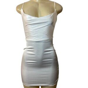 Fashion Nova Women's White Bodycon Dress Sz XS - NWT